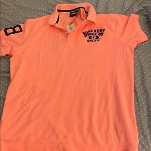 Pink Super Dry Polo Shirt, Size XL
